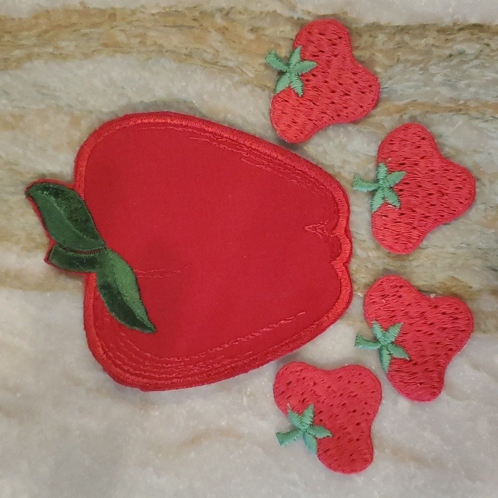 Vintage Apple & Strawberries Patches